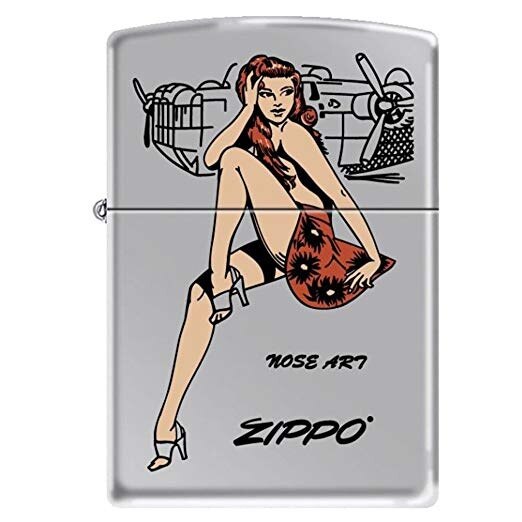 Bricheta Zippo 6883 Noseart Pinup Girl