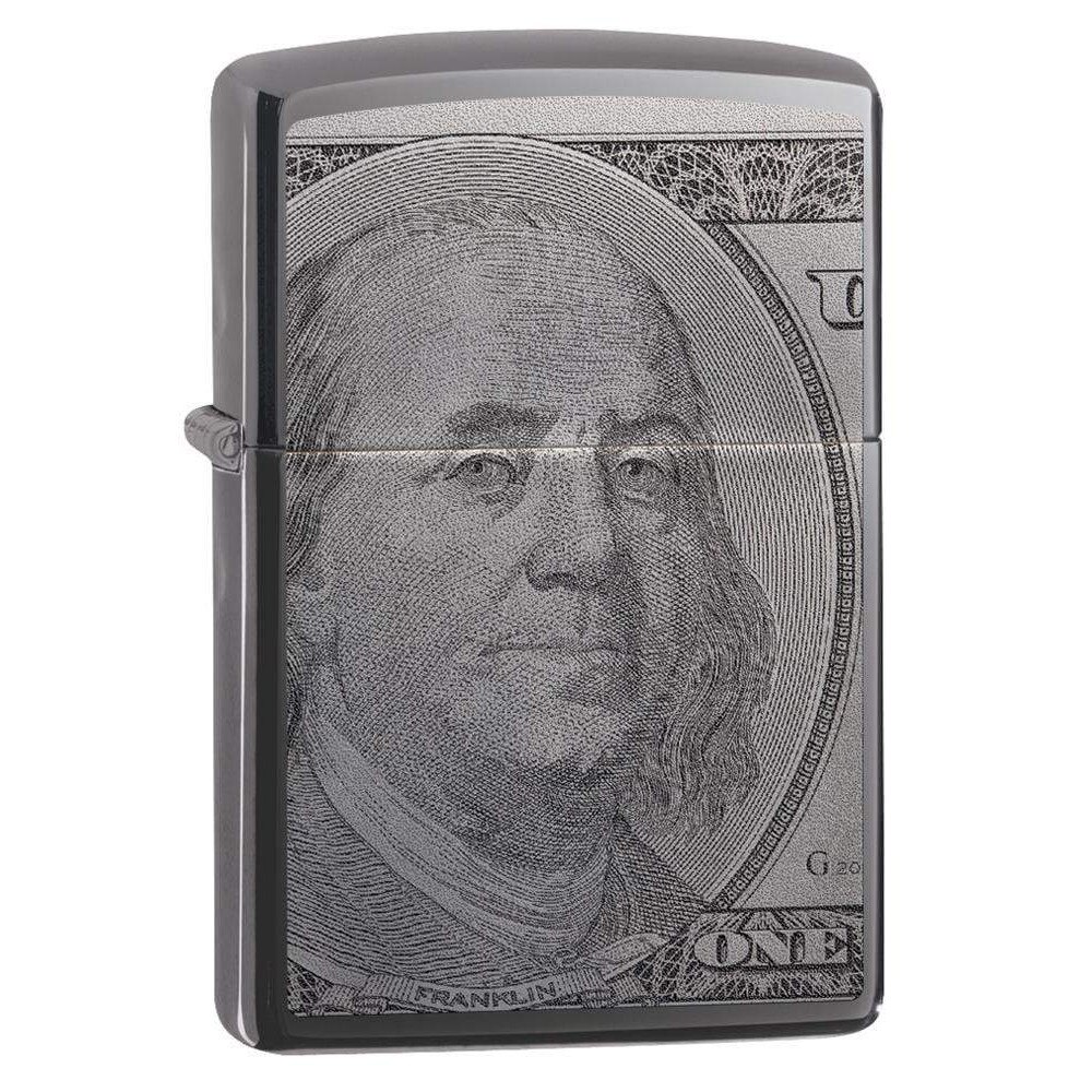 Bricheta Zippo 49025 USA Currency Design-$100 Bill