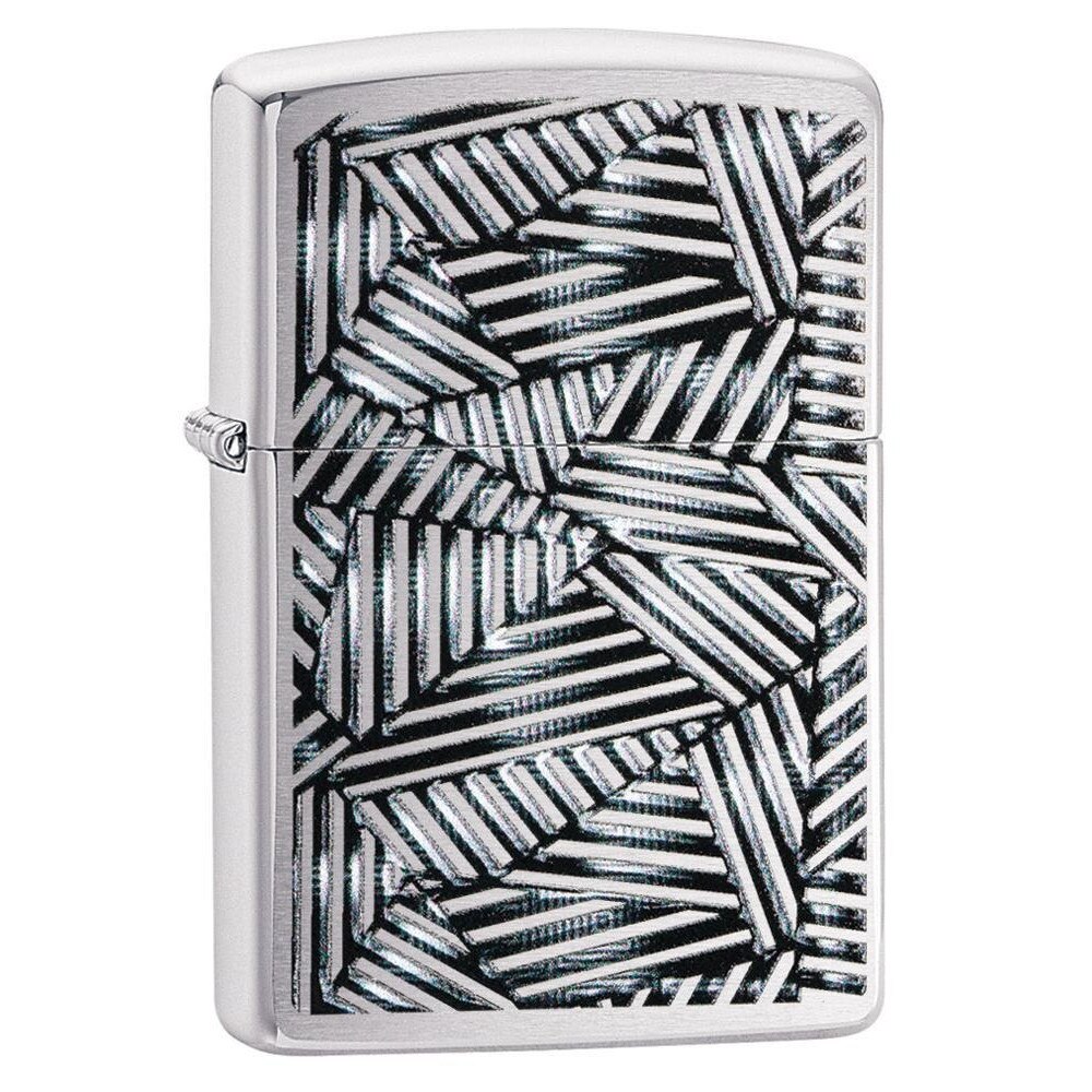Bricheta Zippo 29885 Mesmerizing Line Grid Design