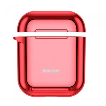 Husa protectoare AirPods, Baseus Shining Hook, Rosu Husa protectoare AirPods, Baseus Shining Hook, Rosu