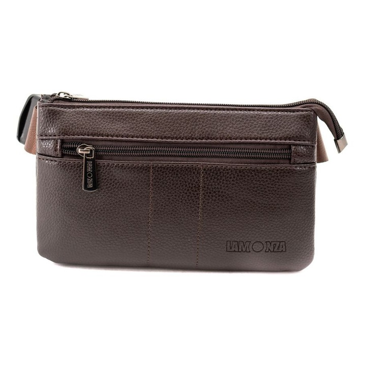 Borseta Lamonza Amber 13x22x2 cm, maro