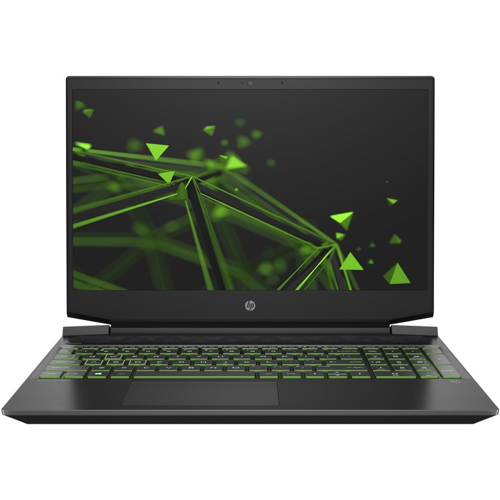 Laptop Gaming HP Pavilion 15-ec2001nq cu procesor AMD Ryzen™ 7 5800H, 15.6", Full HD, 144Hz, 16GB, 512GB, NVIDIA® GeForce RTX™ 3050 Ti 4GB, Free DOS, Black