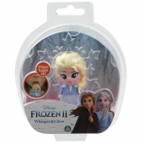Minifigurina Giochi Preziosi Elsa in Rochie Albastra Whisper and Glow Frozen 2