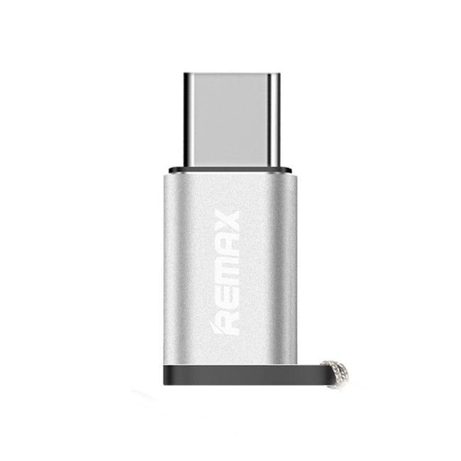 Adaptor Remax, micro USB mama-Tip C tata, gri