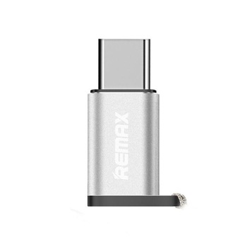 Adaptor Remax, micro USB mama-Tip C tata, gri Adaptor Remax, micro USB mama-Tip C tata, gri