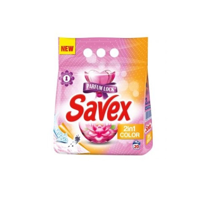 Detergent Savex automat 2 in 1 Color 20 spalari ,2kg