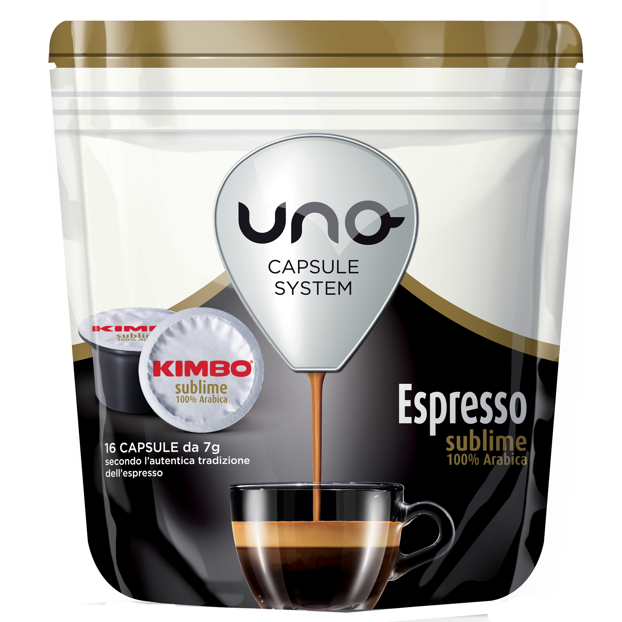 Cafea capsule Kimbo Sublime, compatibile Uno, 16 capsule, 112 g.