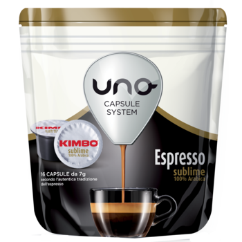Cafea capsule Kimbo Sublime, compatibile Uno, 16 capsule, 112 g. Cafea capsule Kimbo Sublime, compatibile Uno, 16 capsule, 112 g.