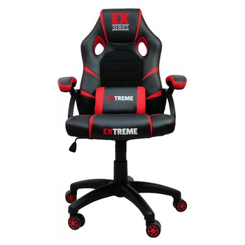 Scaun gaming, Model Ex Series, Zenga, Negru/rosu Scaun gaming, Model Ex Series, Zenga, Negru/rosu
