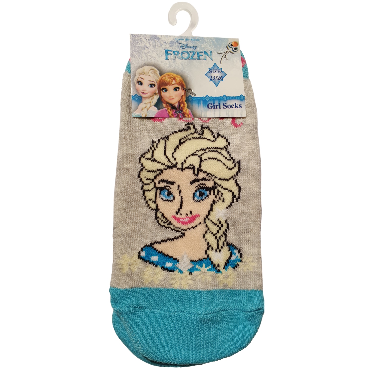 Sosete copii, Disney - Frozen, FROZEN005, Gri/Albastru