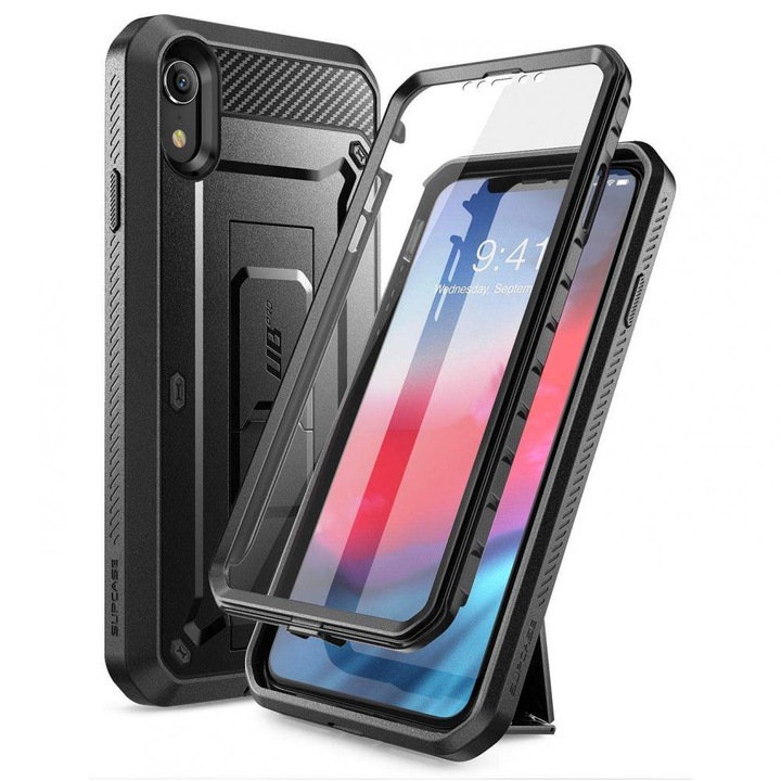 Калъф за телефон Supcase Unicorn Beetle Pro за iPhone Xr, черен