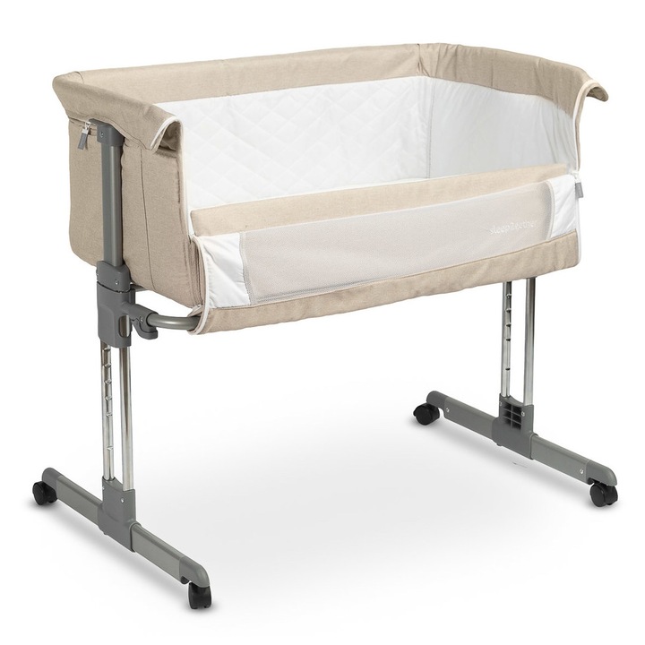 Patut pentru nou nascut co-sleeper Caretero Sleep2Gether 90 x 55 cm PNNC1-C, Crem