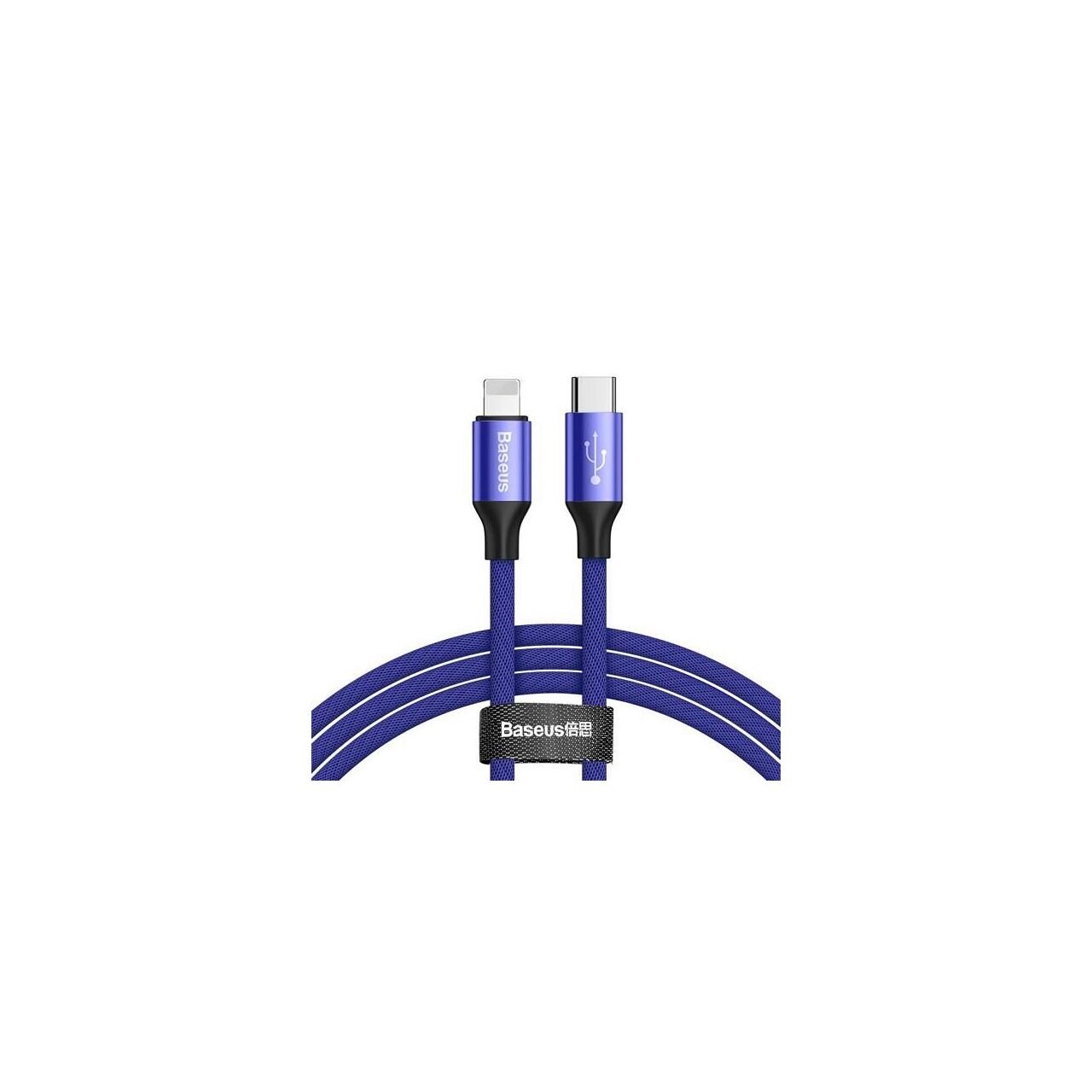 Cablu USB Type-C / Lightning cu Incarcare si Transfer Date 1M 2A - Baseus Yiven CATLYW-C03 Albastru