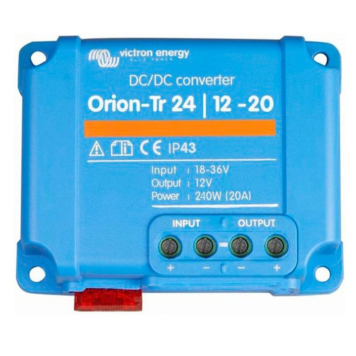 Convertor DC/DC de tensiune baterii sisteme fotovoltaice Orion-Tr 24/12-20A (240W) Victron Energy