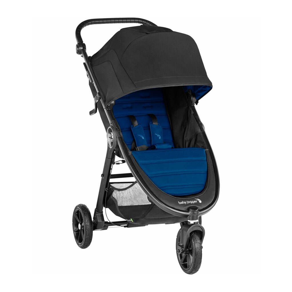 Carucior Baby Jogger City Mini GT2 Windsor, capotina 3 segmente, maner confortabil, albastru