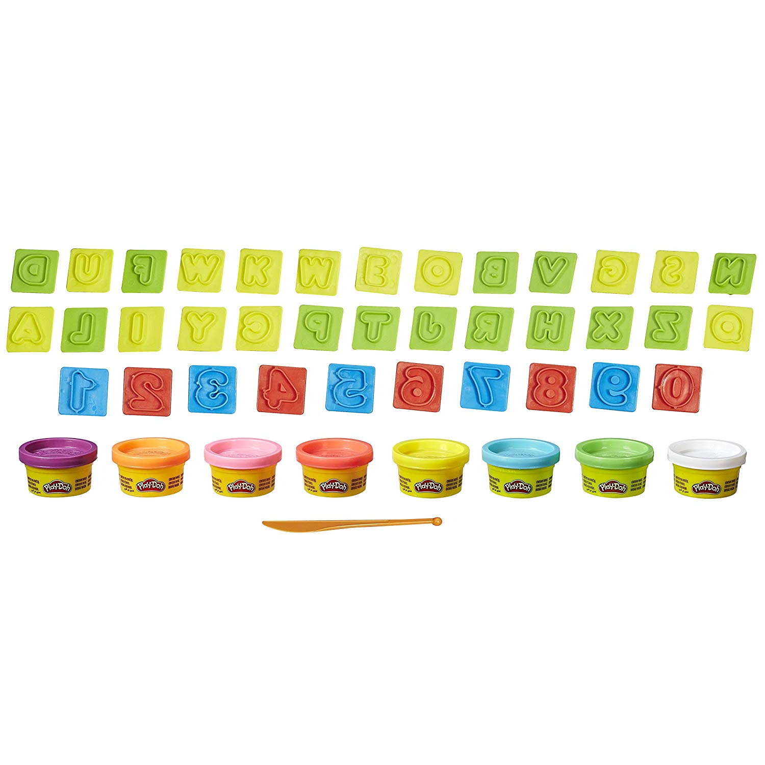 Set Play Doh Hasbro, litere si cifre 35 piese