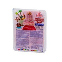 Pasta de zahar, Ovalette, rosu, 1 kg