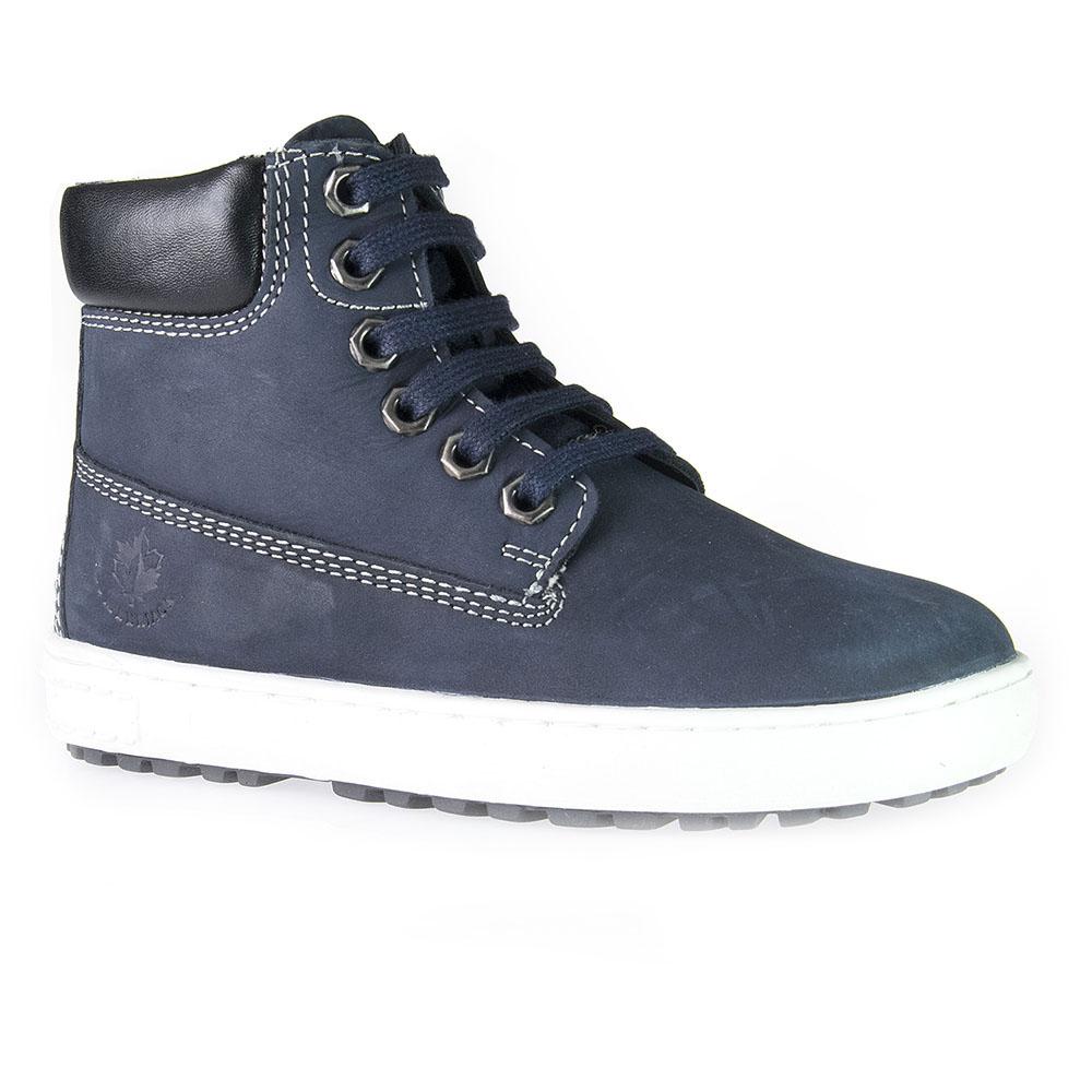 Ghete Lumberjack New Try, Piele nabuc, bleumarin