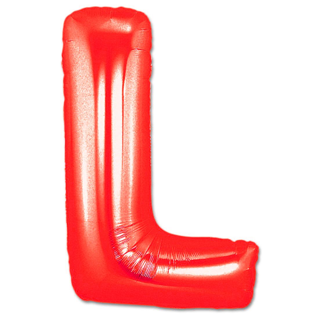 Balon folie, litera L, Culoare Rosu, 41cm, 1 buc