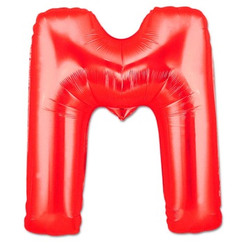 Balon folie, litera ,M Culoare Rosu, 41cm, 1 buc Balon folie, litera ,M Culoare Rosu, 41cm, 1 buc