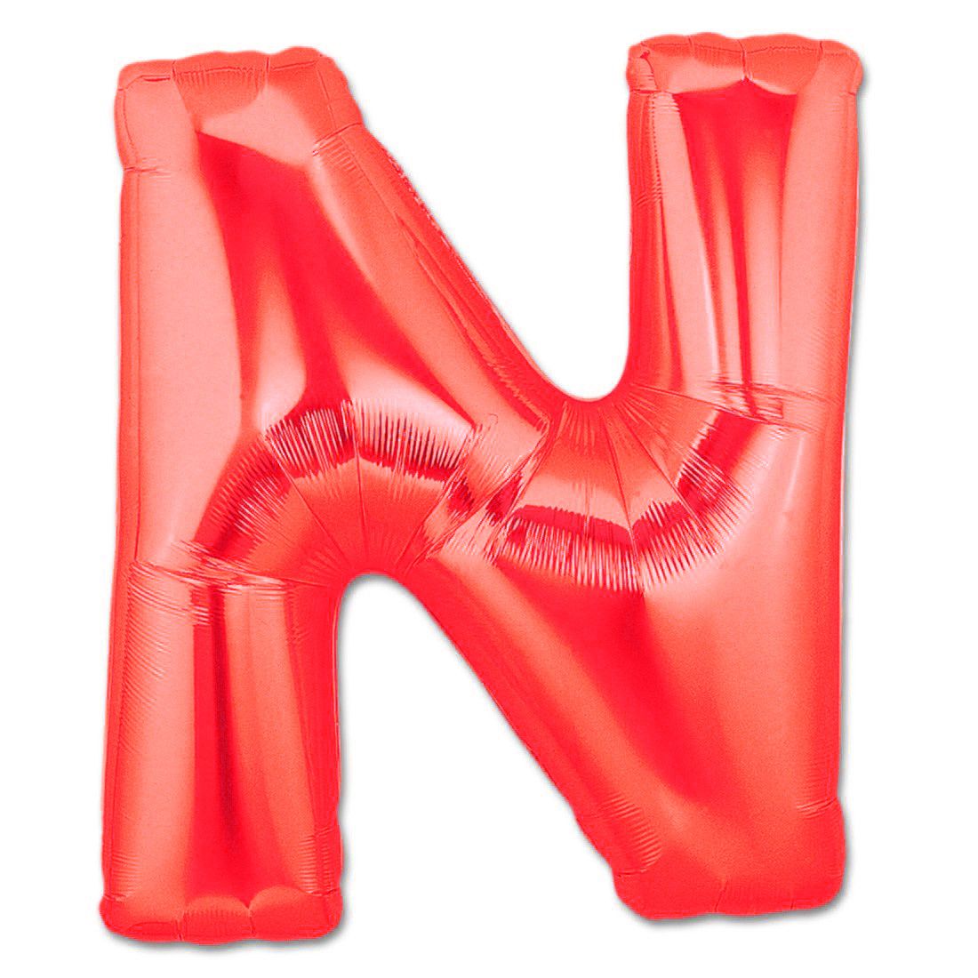 Balon folie, litera , N Culoare Rosu, 41cm, 1 buc