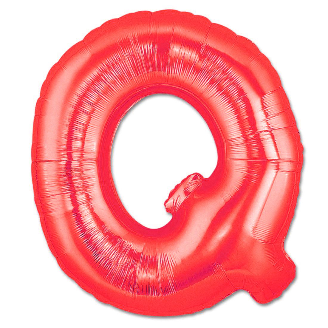 Balon folie, litera Q, Culoare Rosu, 41cm, 1 buc