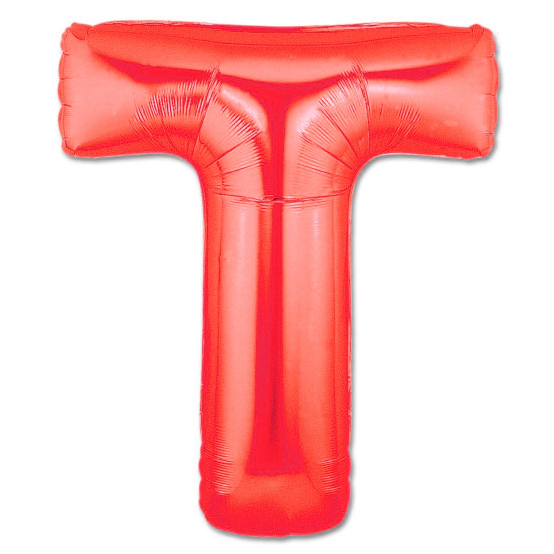 Balon folie, litera T, Culoare Rosu, 41cm, 1 buc