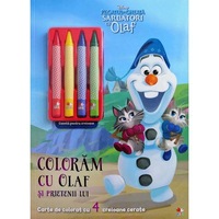 disney regatul de gheata sarbatori cu olaf coloram cu olaf si prietenii lui contine 4 creioane cerate imagen 28_0_
0