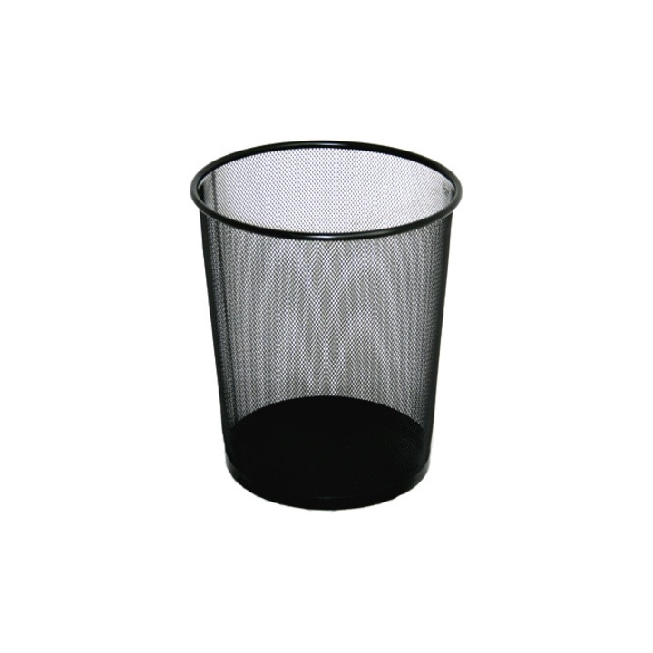 Cos gunoi birou rotund RAKI 22lt 23x35cm negru
