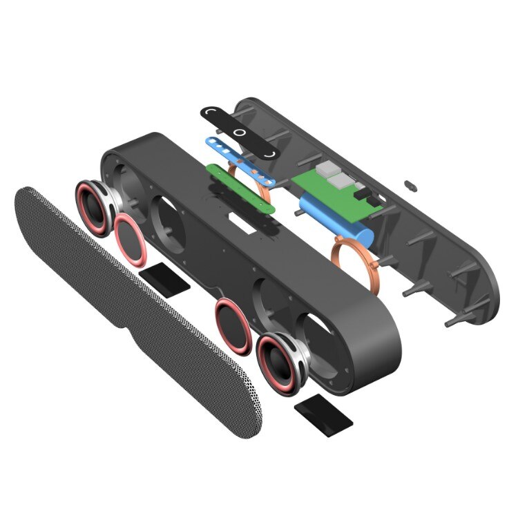 Boxa portabila F1 Plus, Wireless 20 w, Stereo, Bass - eMAG.ro