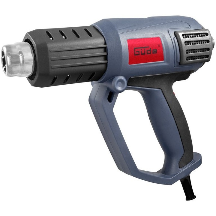 Guede GUDE58121 forró levegő ventilátor HLG 650-2000 LCD, 2000 W, 50-650 ° C