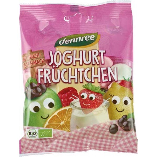 Jeleuri cu iaurt si fructe, Dennree, 90g
