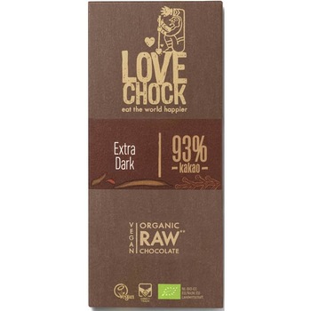 Ciocolata raw vegana cu 93% cacao, Lovechock, 70g Ciocolata raw vegana cu 93% cacao, Lovechock, 70g