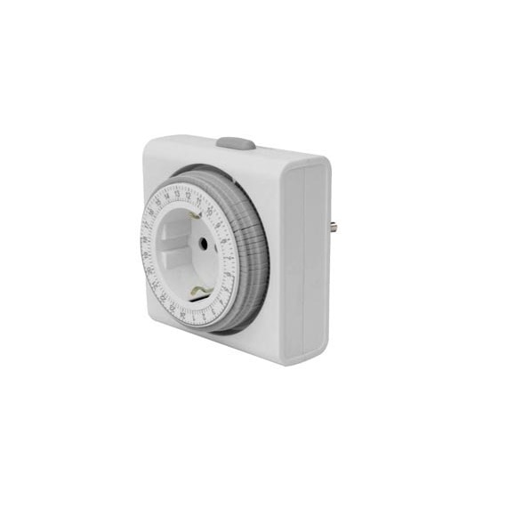 Adaptor priza programabila mecanic 24 ore Perel PRLE305D4-G, 3680 W, 16 A
