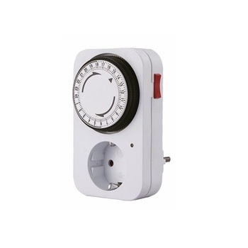 Adaptor priza programabila mecanic 24 ore Perel PRLE305D3-G, 3680 W, 16 A Adaptor priza programabila mecanic 24 ore Perel PRLE305D3-G, 3680 W, 16 A