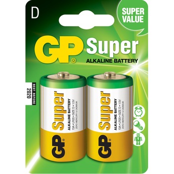 Baterie D (R20) alcalina 2 buc/blister GP Baterie D (R20) alcalina 2 buc/blister GP