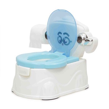 Olita pentru copii NOVOKIDS™ My first toilet seat , cu capac, vas detasabil, plastic non toxic, suport hartie igienica , Albastru Olita pentru copii NOVOKIDS™ My first toilet seat , cu capac, vas detasabil, plastic non toxic, suport hartie igienica , Albastru