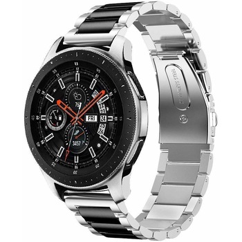Curea metalica ZAFIT™ + sticla protectoare pentru ceas, Compatibila cu Samsung Galaxy Watch/Samsung Gear S3, Huawei Watch GT 2 (46mm), Latimea Curelei 22mm, Argintiu & Negru/Silver & Black CM01 Curea metalica ZAFIT™ + sticla protectoare pentru ceas, Compatibila cu Samsung Galaxy Watch/Samsung Gear S3, Huawei Watch GT 2 (46mm), Latimea Curelei 22mm, Argintiu & Negru/Silver & Black CM01