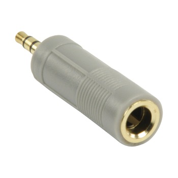 Adaptor audio stereo Bandridge Jack 3.5 mm Tata - Jack 6.35 mm Mama, gri Adaptor audio stereo Bandridge Jack 3.5 mm Tata - Jack 6.35 mm Mama, gri