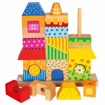 Casuta Bino din Cuburi cu Stativ 26 Piese Casuta Bino din Cuburi cu Stativ 26 Piese