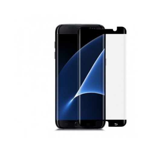 Folie protectie de sticla 9H pentru Samsung Galaxy S7 Edge, Negru