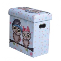 Bancheta pliabila cu spatiu depozitare BUFNITE si manere laterale Heinner Home, 48x27x48 cm
