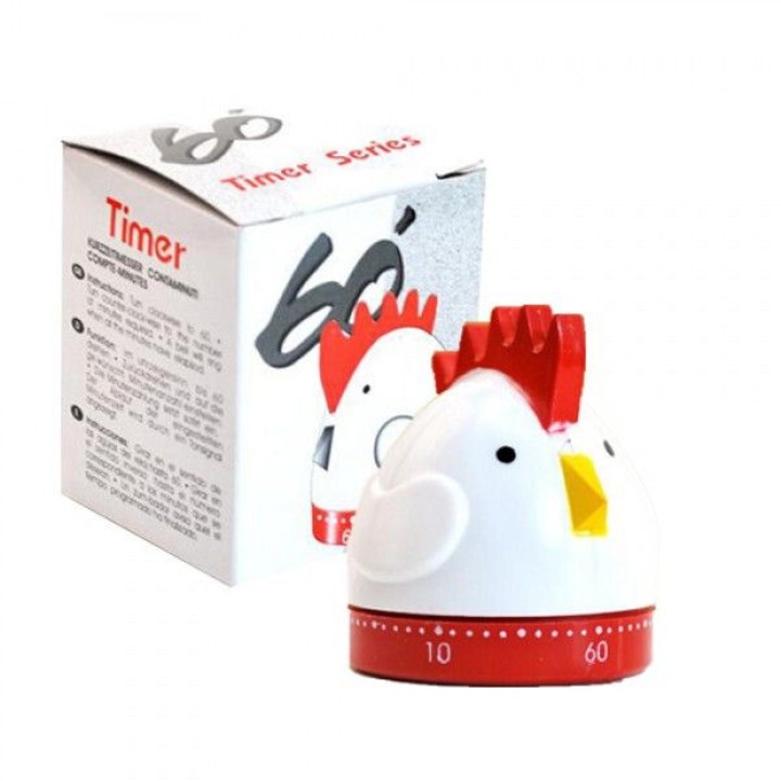 Кухненски таймер Timer Кокошка, Бял