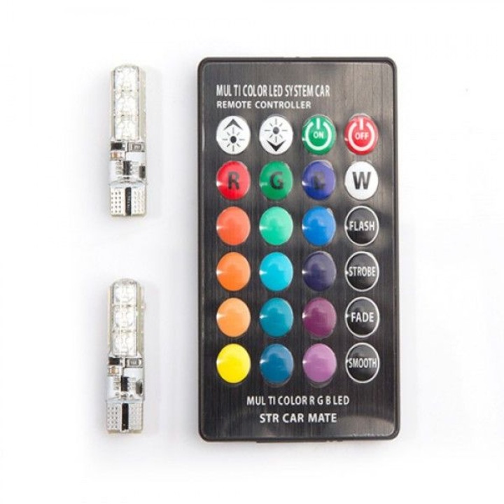 Комплект LED светлодиодни крушки за фарове, , с дистанционно