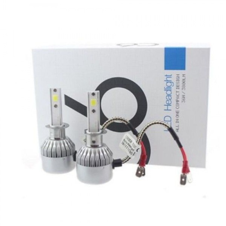 Комплект диодни крушки за фарове, Led Headlight C6 H1, 36w, 7600lm 12V