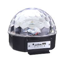 Glob Disco Cu Joc Rotativ De Lumini , LED RGB , Difuzor , USB , Card , Redare Muzica , Telecomanda , Putere 20 W