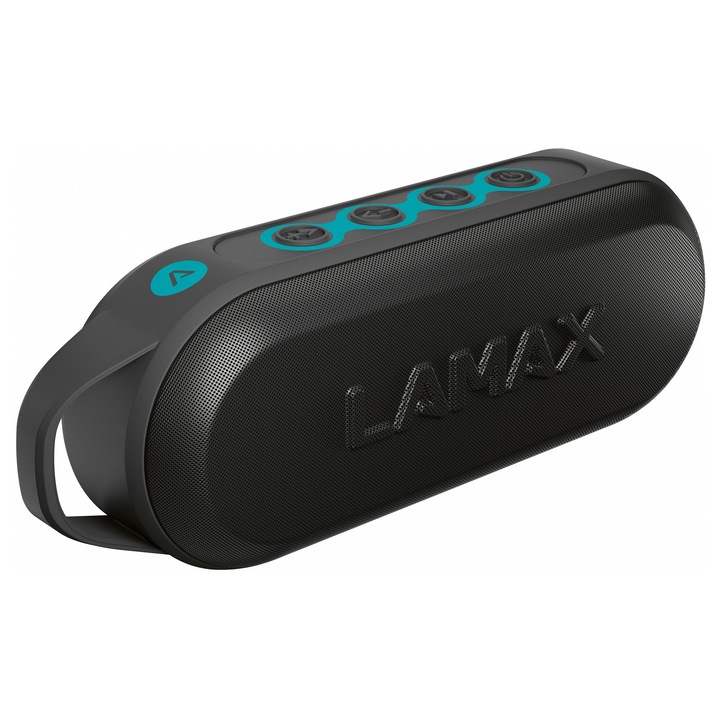 LAMAX Beat Street 2 Hordozható hangszóró, Bluetooth, 15W, Fekete