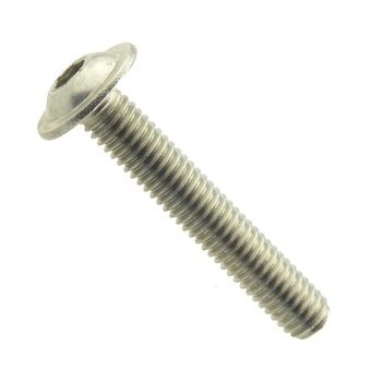 Surub metric, cap plat imbus, ~ISO 7380 - Inox A2, - 3x4 Surub metric, cap plat imbus, ~ISO 7380 - Inox A2, - 3x4