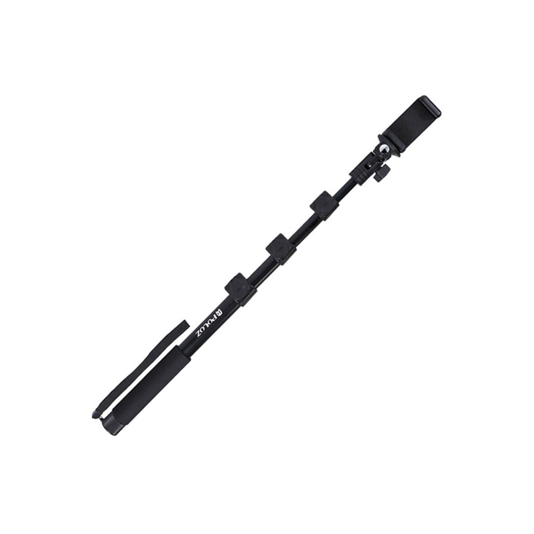 Monopod / Selfie Stick Aluminiu 4 Tronsoane Cu Cleme De Fixare - 120 Cm