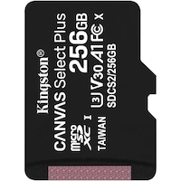 Card de memorie Kingston Canvas Select Plus, MicroSD, 256GB, Class 10, UHS-I Performance, U1, V10